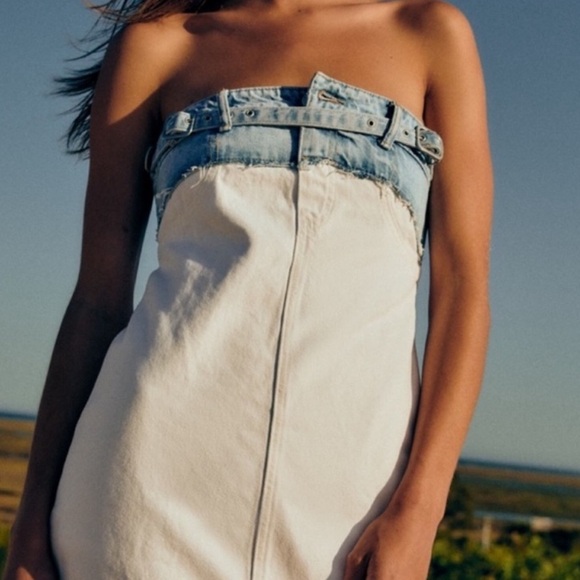 NWT Zara Denim Dress - Picture 6 of 8